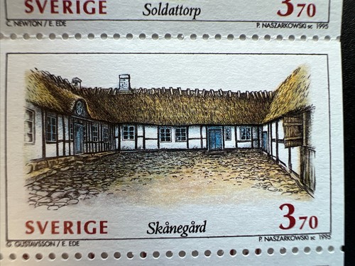 1995 SVENSKA HUS 1 - Swedish Houses. Swedish Complete Booklet Of Stamps - Picture 4 of 7