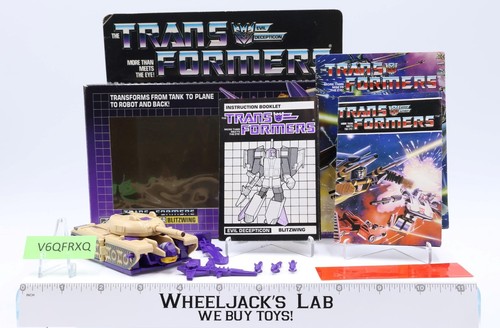 Blitzwing 100% komplett SCHÖNE FIGUR & BOX 1985 Vintage G1 Transformers Hasbro
