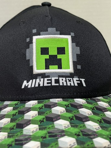 Minecraft Creeper Youth SnapBack Cap Adjustable Hat OSFM - Picture 2 of 7