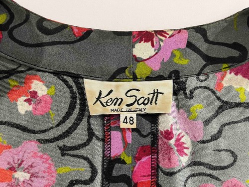 KEN SCOTT VINTAGE '80 Camicia Blusa Donna Fiorata Woman Shirt Sz.XL - 48 - Imagen 2 de 9