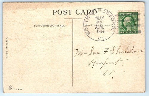POSTAL 1914 You Was der Girl of my Dreams bombero hidrante niña con arco para el pelo - Imagen 2 de 2