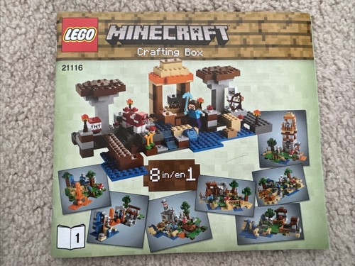 Lego Minecraft 21116 8 in 1 Crafting Box Kit, 2 books, 4 sealed bags, 1 unsealed - Picture 8 of 14