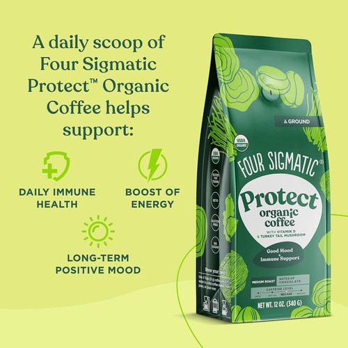 Four Sigmatic Coffee with Vitamin D Chaga & Turkey Mushroom Extract 340g Protect - Picture 8 of 8
