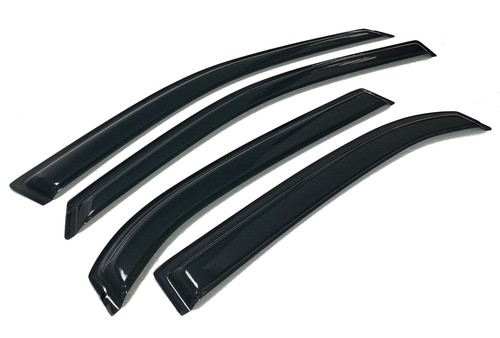 Fit 2010-2017 Chevrolet Equinox Window Visors Sun Shade Rain Guards Smoke Tinted - Picture 7 of 8