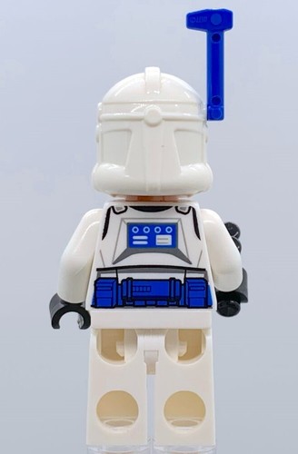 LEGO Clone Trooper Officer SW1246-White Arms/Blue Rangefinder/Nougat Head/Helmet - Picture 3 of 5