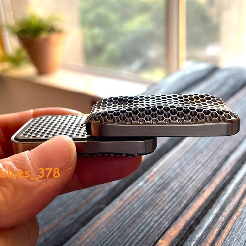 Coral Titanium Alloy Unlimited Push Magnetic Haptic Slider EDC Fidget Slider New - Picture 12 of 13