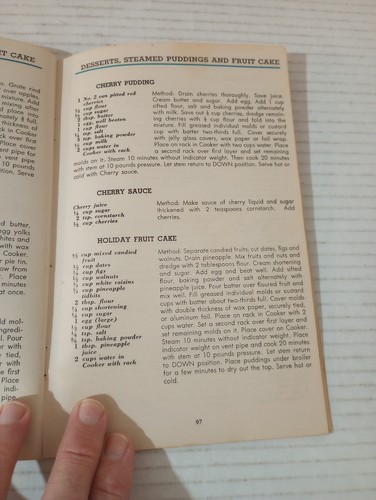 National Presto Cooker Instructions Recipes Time Tables Squirrel Cookbook 1951 - Picture 16 of 19