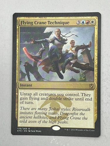 MTG Magic the Gathering NM Flying Crane Technique - Khans of Tarkir