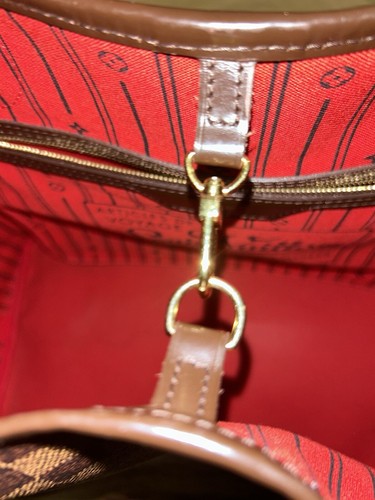 PRE-OWNED LOUIS VUITTON NEVERFULL GM DAMIER EBENE - Picture 7 of 23