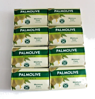 Palmolive Seife Naturals Olive & Milk 8 x 90 g = 720 g, Handseife,Stückseife