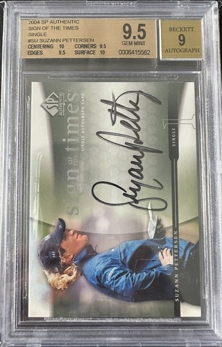 BGS 9.5 SUZANN PETTERSEN 2004 SP Authentic Golf Sign Of The Times Single AUTO - Picture 1 of 2