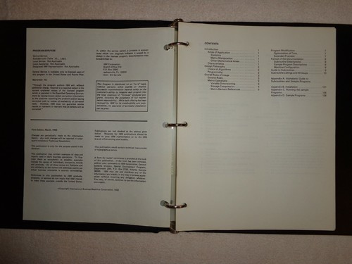 IBM Vintage Series 1 Scientific Subroutine Package Excellent Rare - Zdjęcie 2 z 8
