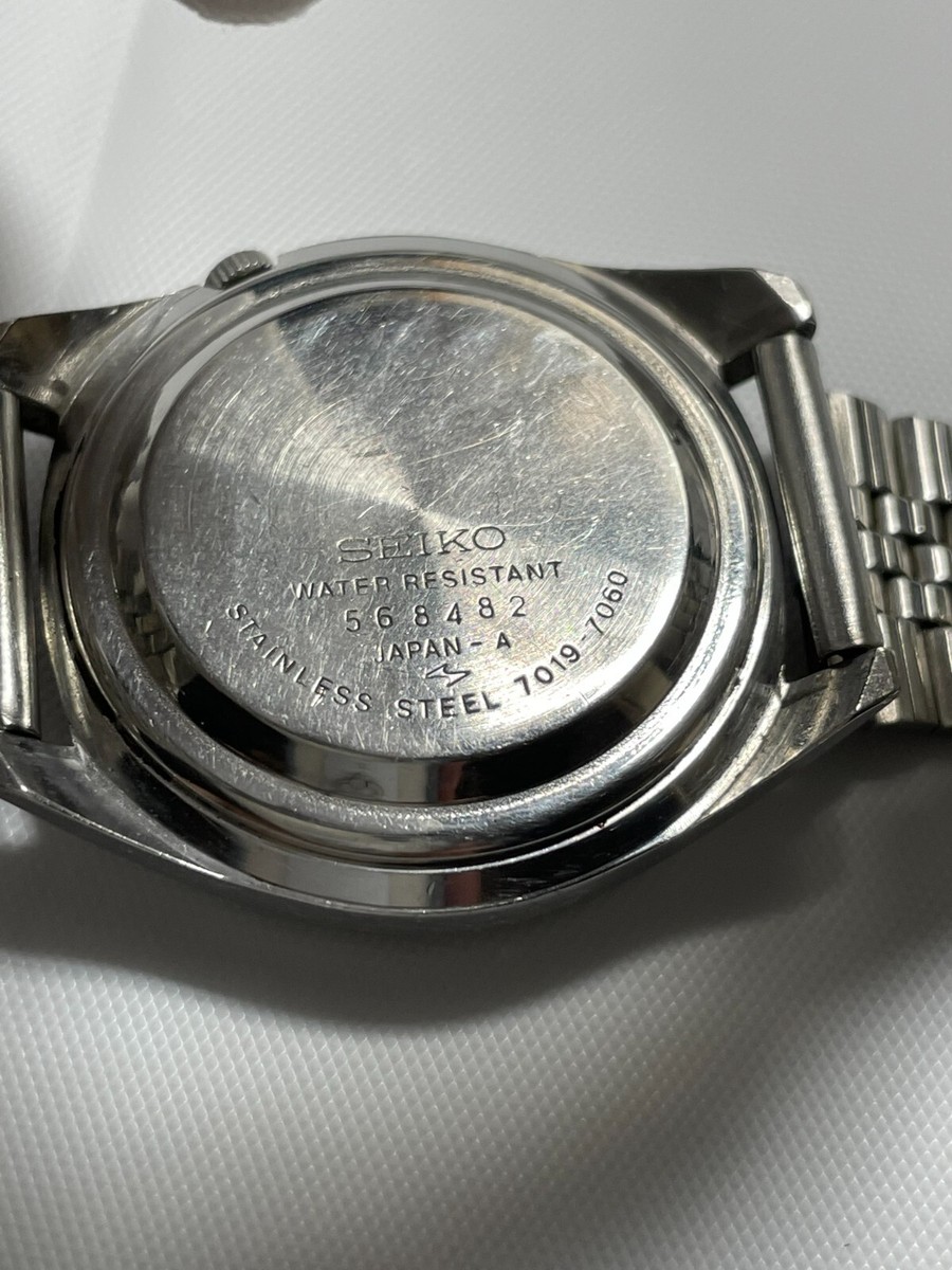 Vintage SEIKO 5 ACTUS 7019-7060 Automatic 21 J Day/Date KANJI