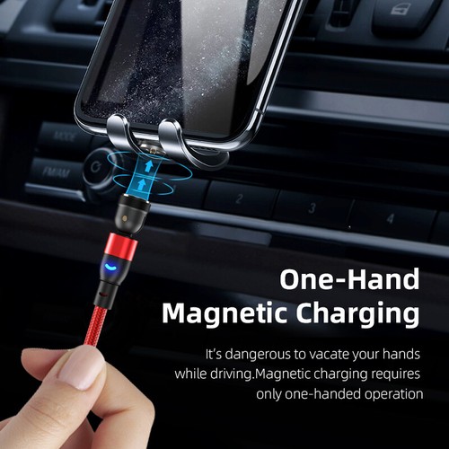Magnetic Type C Cable/USB C/Micro USB Charging Charger For iPhone Samsung 1M 2M - Picture 8 of 19