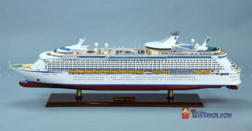 BUQUE DE PASAJEROS ILUMINADO MS Voyager of the Seas 35" modelo de barco totalmente construido con soporte - Imagen 9 de 12