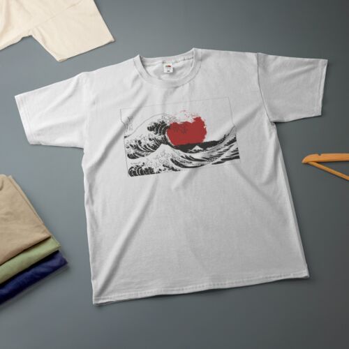 Japanese Wave and Sun T-shirt Various Sizes and Colours - Picture 12 of 24