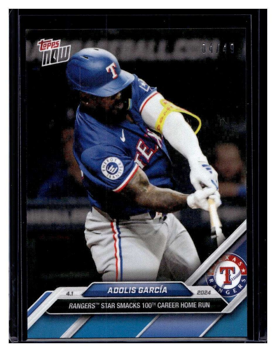アドリス・ガルシア 2024 Fanatics UW MLB Baseball 2024 Topps Now - Adolis Garcia #29 Blue /49 for sale online