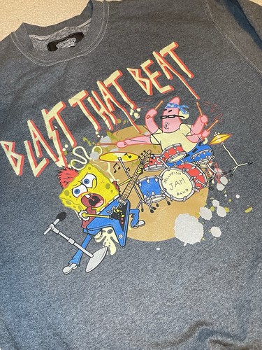 SpongeBob X RSQ SquarePants Graphic Pullover Sweatshirt -Gray Small Nickelodeon - Picture 4 of 11