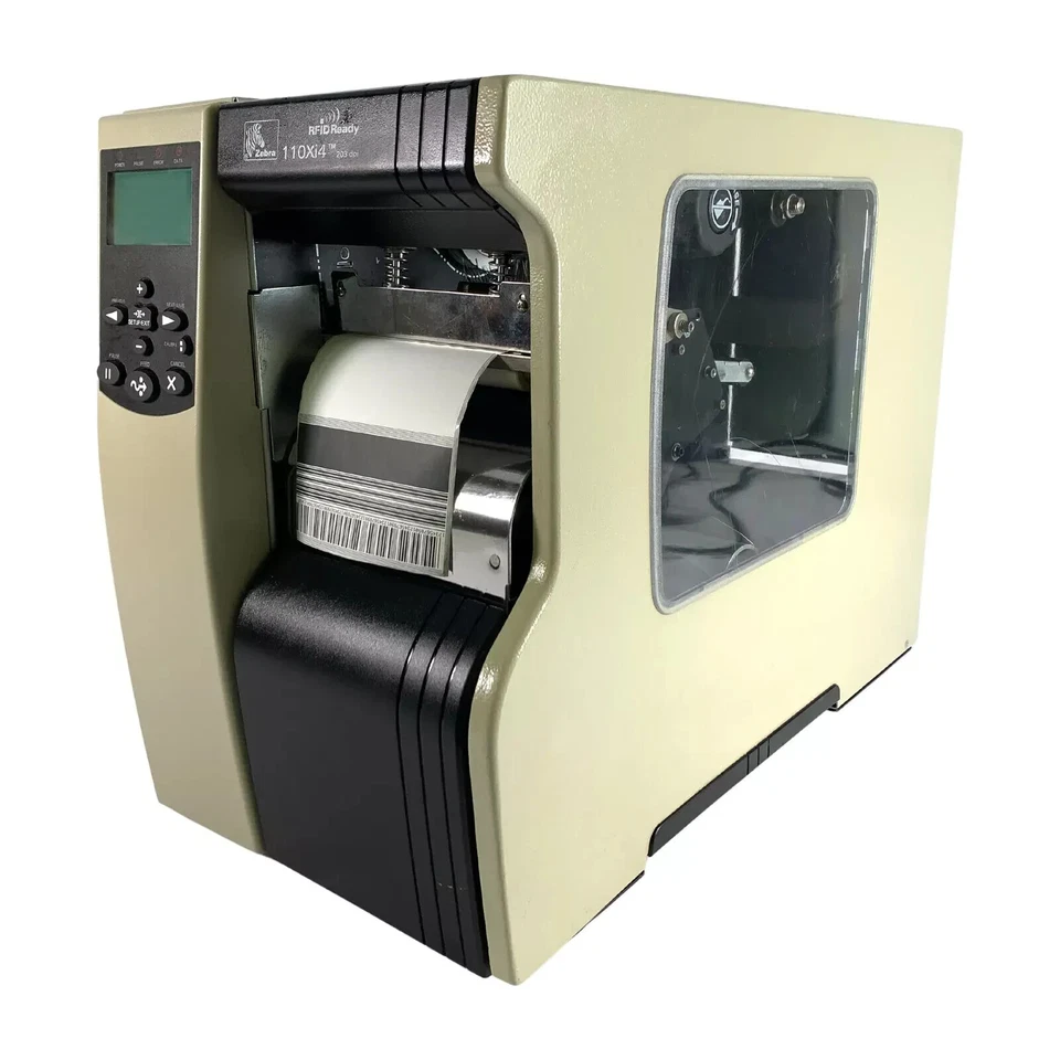 TESTED Zebra 110Xi4 Thermal Transfer Label Printer WiFi LAN USB Peel Rewind - Image 2 of 4