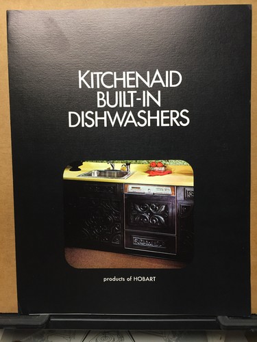 Vtg KitchenAid Dishwasher Brochure 1970 ~ Original ~ Hobart Kitchen Appliance - Picture 1 of 4