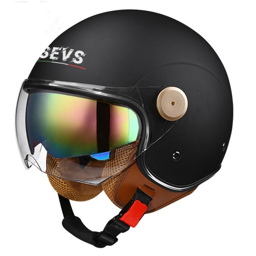 Bluetooth 3/4 Face Motorcycle Helmet Motorbike Cruiser Scooter Helmet DOT - Picture 16 of 56