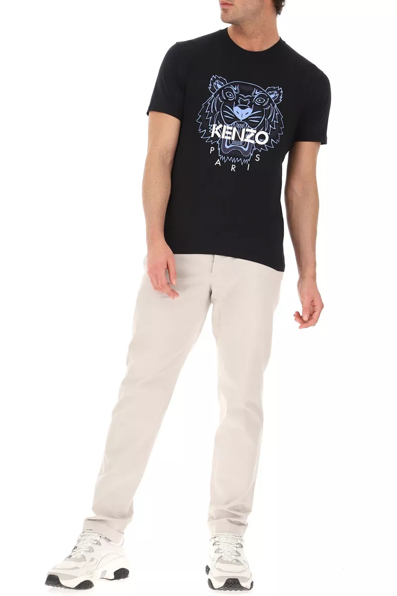 Kenzo Paris Tiger Men s T Shirt Black Blue Authentic BNWT 5TS020 4YA Tee Rare
