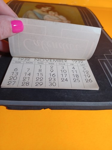 CALENDARIO PUBLICITARIO VINTAGE 1932 Atlantic Supply Company J Knowles - Imagen 9 de 10