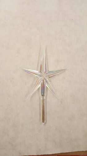 Large Clear Aurora Star - Ceramic Christmas Tree Star - Aurora Star - Picture 2 of 3
