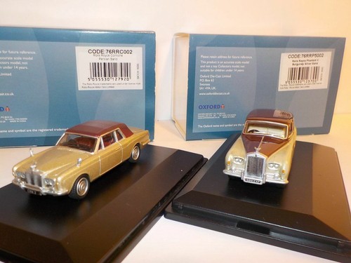 Rolls Royce, Set, Corniche,(Sand) & Phantom V - (Sand) Oxford Diecast 1/76 New D - Picture 1 of 2