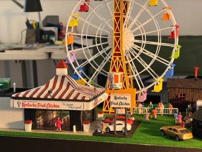 3d printed FERRIS WHEEL, HO SCALE