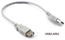 1 ft USB 2.0 A Male to Female Extension Cable / Cord