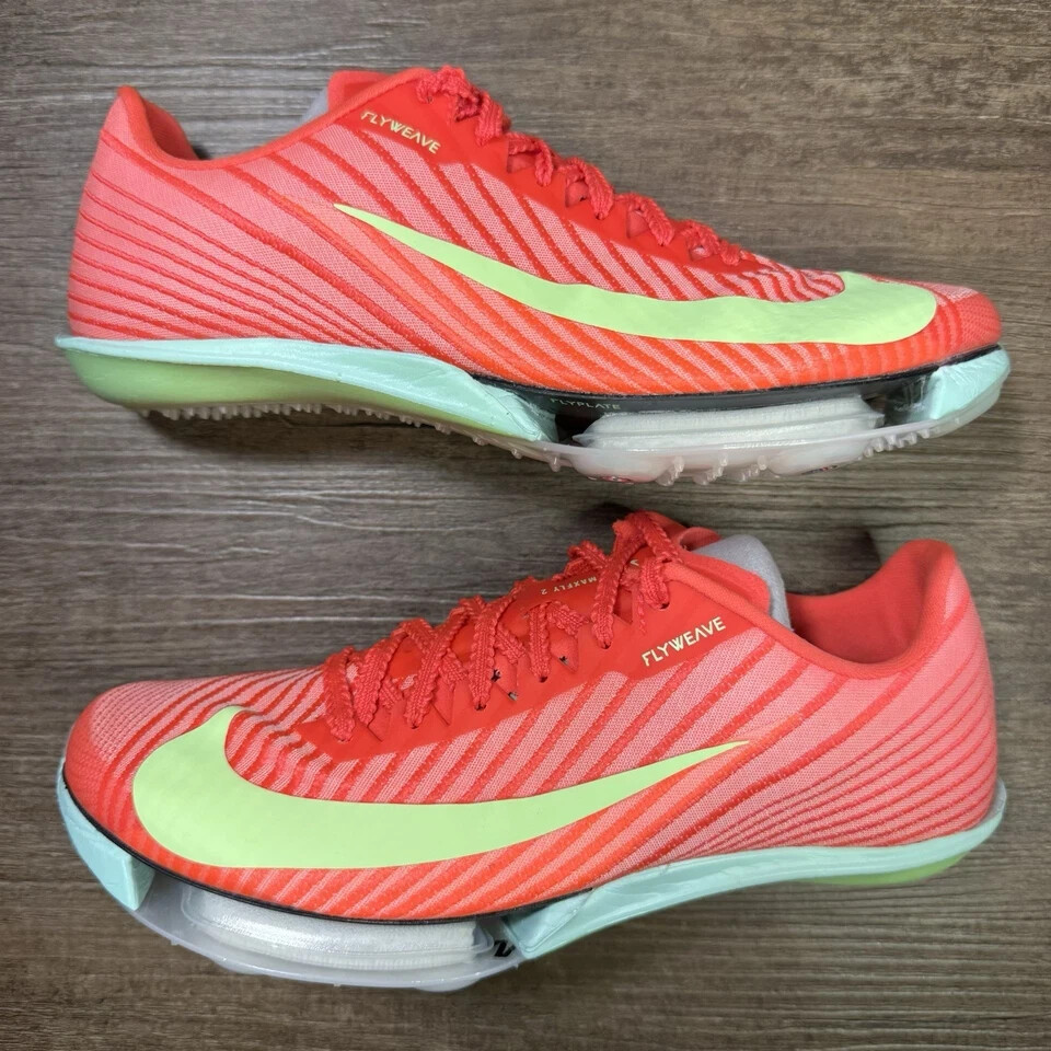Кроссовки Nike Air Zoom Maxfly 2 Ярко-малинового цвета, Беговые красные FD8395-600, мужские, Размер 11