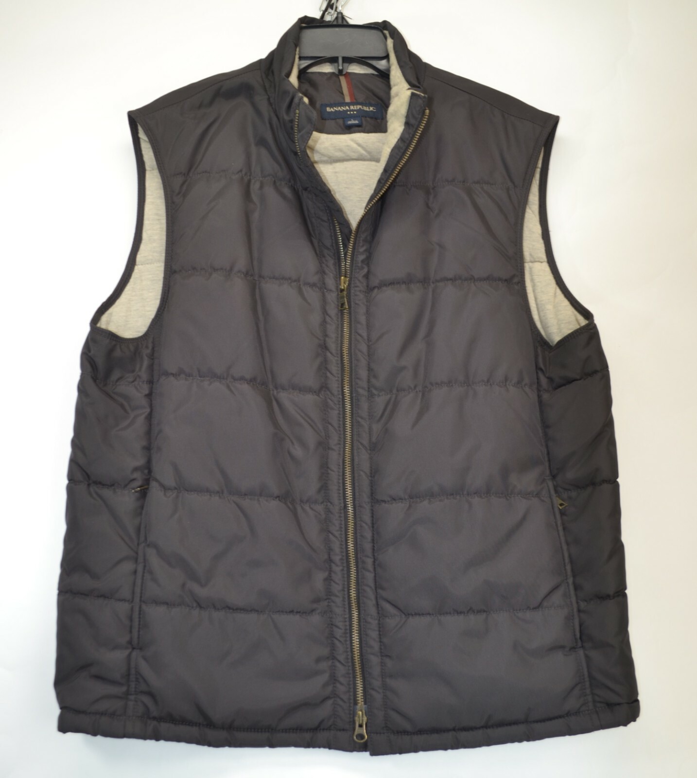 Large Quilted Zip Puffer Vest 
