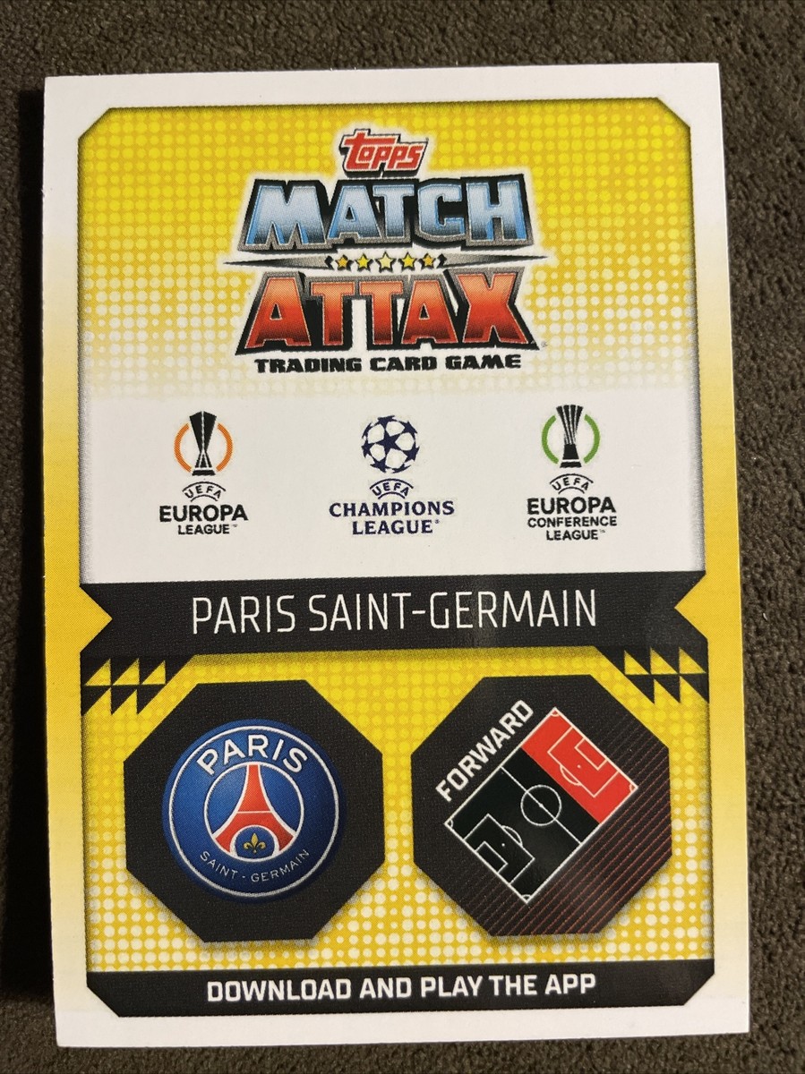 2022/23 Topps Match Attax Kylian Mbappe Silver Foil 100 Club