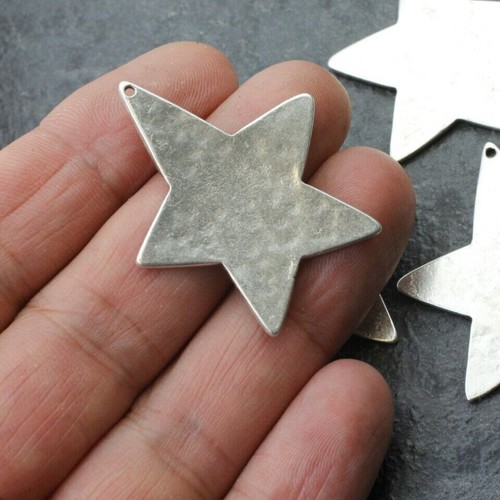 5 Stern Anhänger 24x30 mm Esoterik Metall Antik Silber DIY Schmuck Zubehör ZM603 - Picture 12 of 12