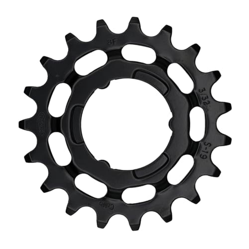 (TG. Size 3/32) KMC E- Bike 19T Shimano, Pignone Unisex-Adulto, Nero, Size 3/32