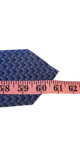 Disney Parks DISNEYLAND Resorts MICKEY MOUSE Print 100% Silk Necktie Navy Blue - Picture 11 of 13