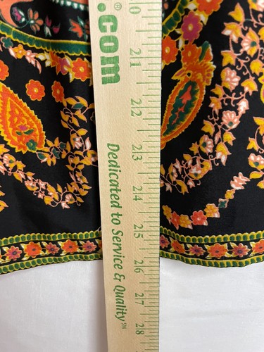 American Rag CIE Black Gold Paisley Dress Women's Size S w/ Pockets Halloween - Picture 10 of 14