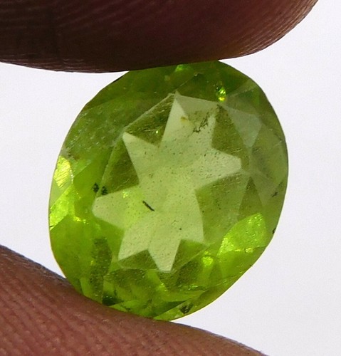 3 Cts 1 Stück Natürlich Peridot Oval Schnitt Locker Edelstein 9x11 MM Für Ring - Bild 2 von 2