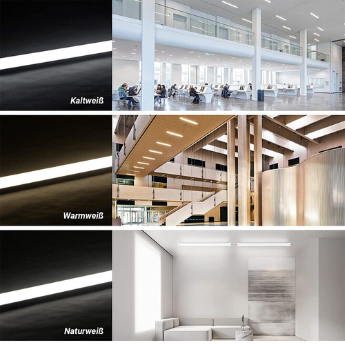 slim Led Unterbauleuchte 60/90/120 Küchen-Unterbau-Lampe 230V Möbelleuchte Küche - Bild 5 von 25