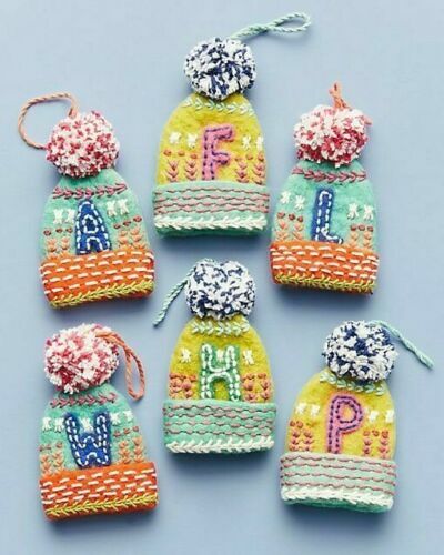 Felt Hat Monogram Letter 