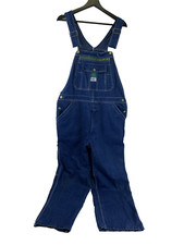 Liberty Rigid Denim Bib Overalls Blue Jean Adjustable 18006 Mens Size 36 X 30