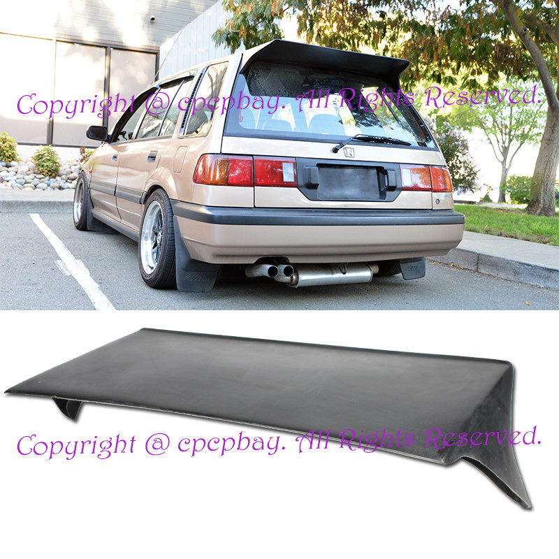 Fit 88-91 Honda EF Civic Wagon 5Drs FRP Rear Roof Wing Spoiler