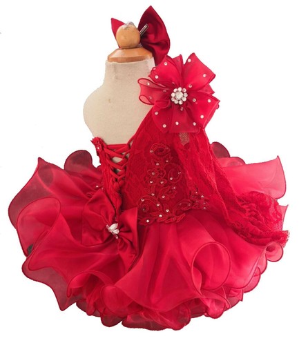 Jenniferwu Baby Girl Dress Lace Pageant Party Wedding Tull Dress 12-18M - Picture 4 of 5