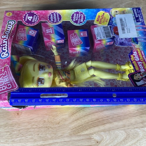 Boxy Girls Limited Edition Rainbows Doll - Goldie Yellow Damage Box - Picture 12 of 12