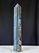 Blue Tiger Eye Tower Crystal Point Chakra Mineral