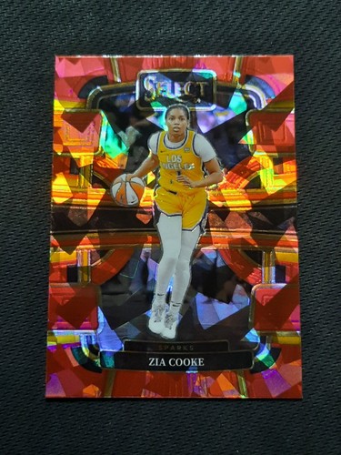 2024 WNBA Select Red Ice Prizm #47 Zia Cooke Los Angeles Sparks - Picture 1 of 8