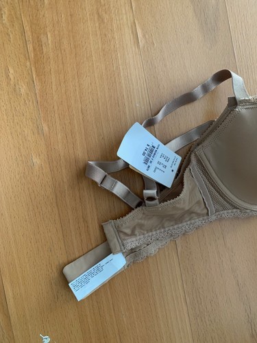 Chantelle NWT demi underwire nubuck beige bra 32DDD - Picture 3 of 7