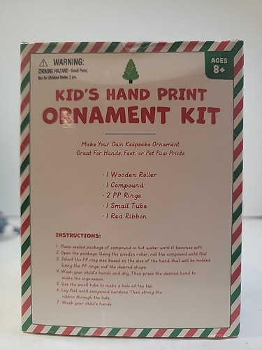 Kit de adornos navideños con estampado a mano para niños - Haz tu propio adorno de recuerdo - Imagen 7 de 7