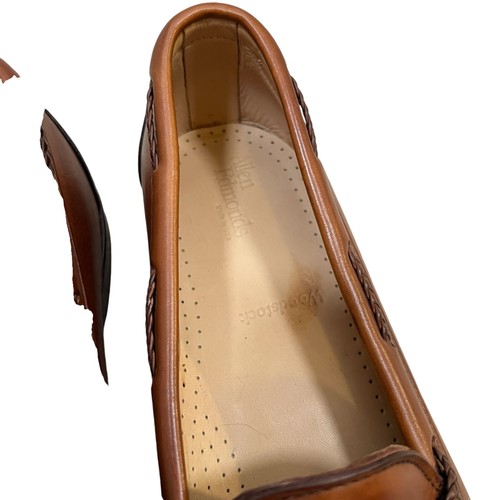 Allen Edmonds Woodstock Quaste Kiltie Halbschuhe Herren Größe 12 B Braun Leder Arbeit - Bild 4 von 12